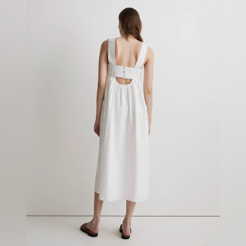 Madewell Cutout-Back Empire Midi Dress NWT